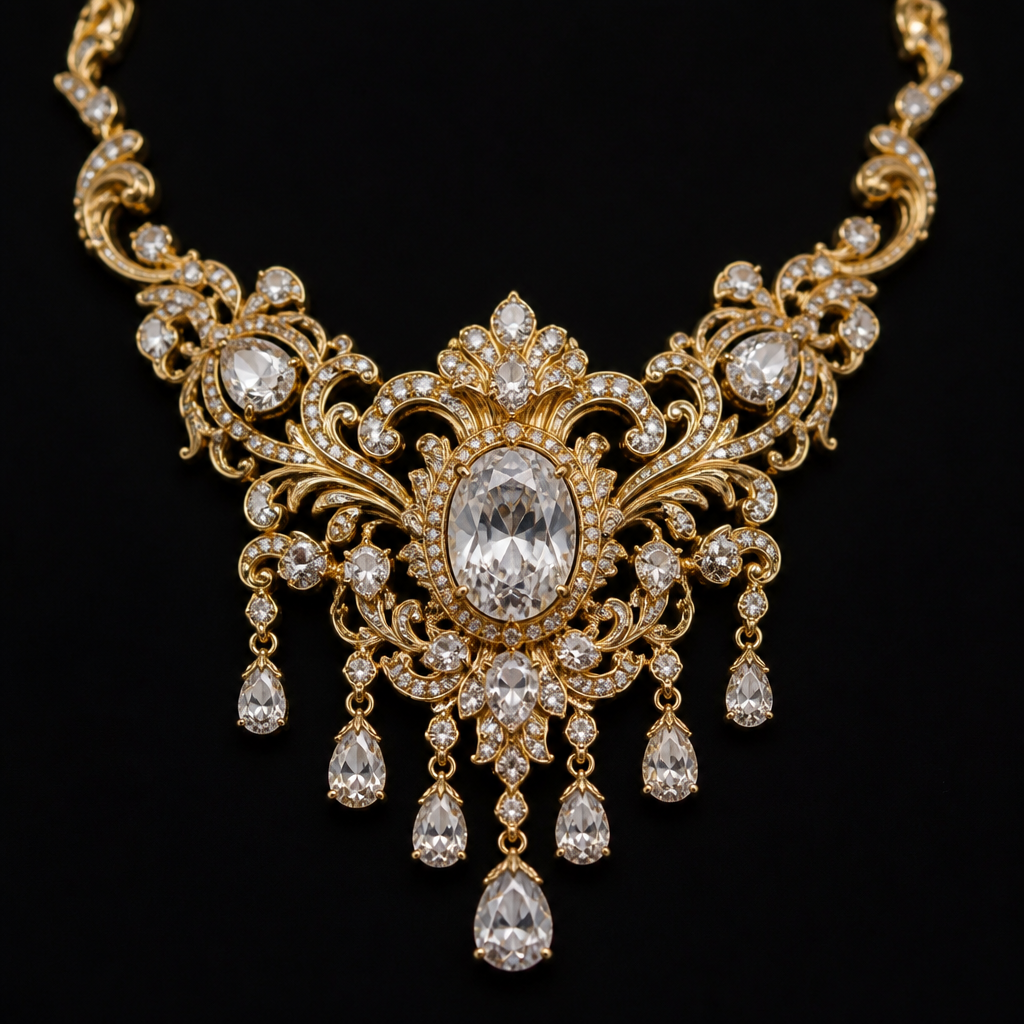 Profesional pic
photorealistic jewelry design, Profesional pic, baroque style, just the design no text
