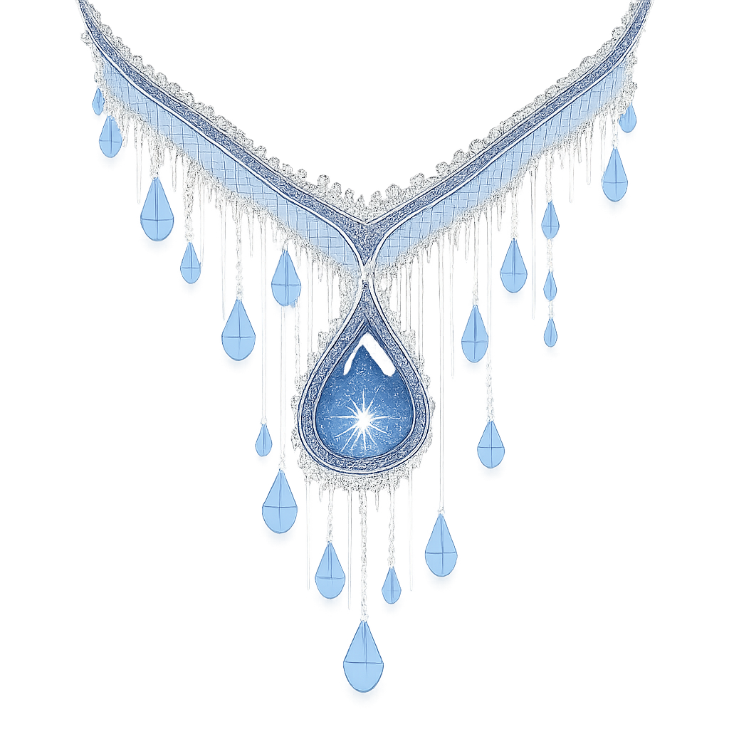 یه گردنبند با الهام از بارون طراحی کن