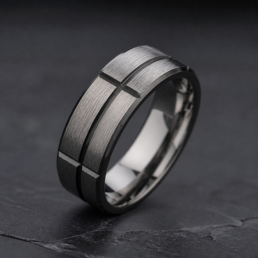 A men's ring
photorealistic jewelry design, A men's ring, modern style, just the design no text