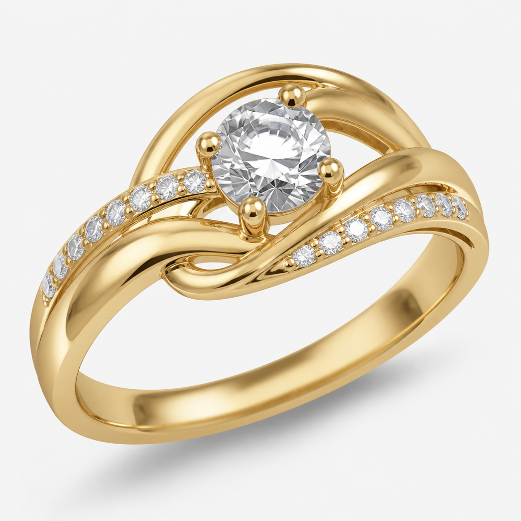 A women's ring
photorealistic jewelry design, A women's ring, modern style, just the design no text