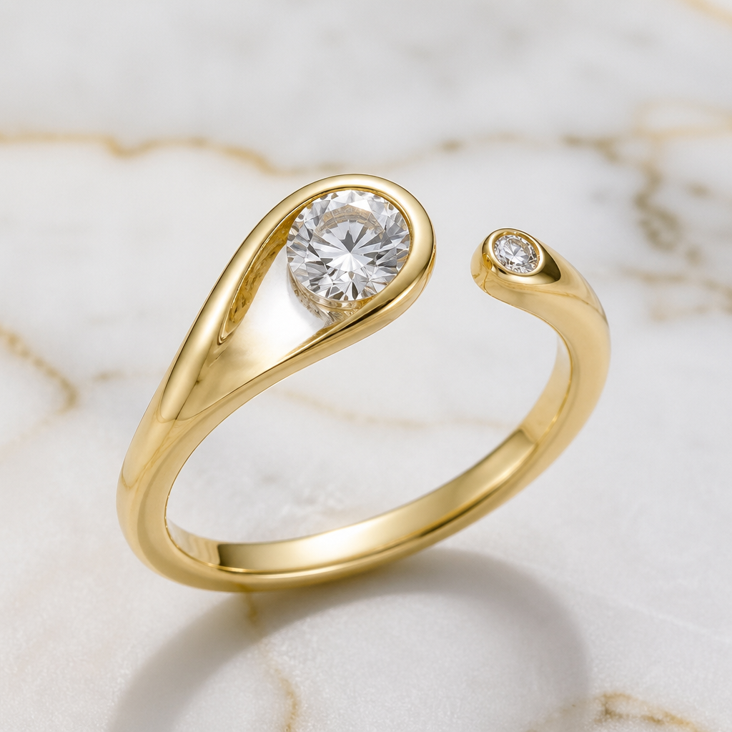 A women's ring
photorealistic jewelry design, A women's ring, modern style, just the design no text