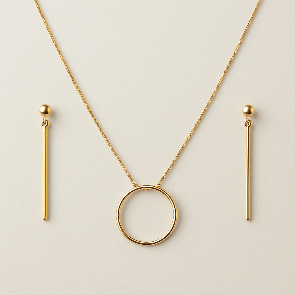 Necklace with earrings 