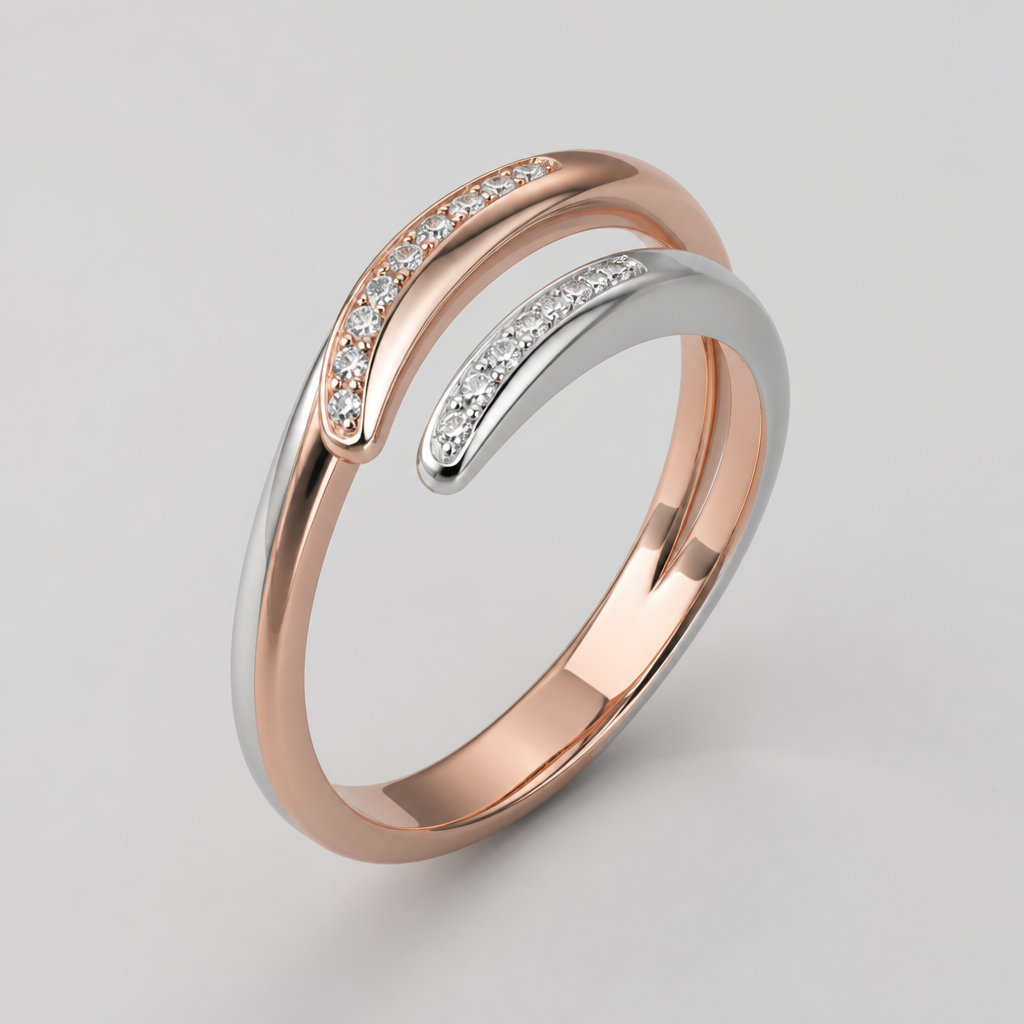 A women's ring
photorealistic jewelry design, A women's ring, modern style, just the design no text