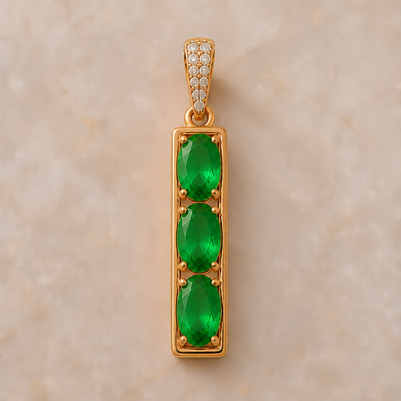 Remove the diamonds from the frame and add some to the bail like pave style
edit the attached jewelry design with these instructions: Remove the diamonds from the frame and add some to the bail like pave style. keep it photorealistic, just the design no text