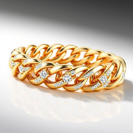 Cuban link with diamonds
