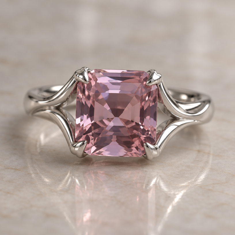 A women's ring made of silver. take this stone in the picture and give me something different its a bigger stone i want something whimsical but square and mirrored so its easy to make
using the attached image as a visual reference, create A women's ring made of silver. take this stone in the picture and give me something different its a bigger stone i want something whimsical but square and mirrored so its easy to make. photorealistic, just the design no text