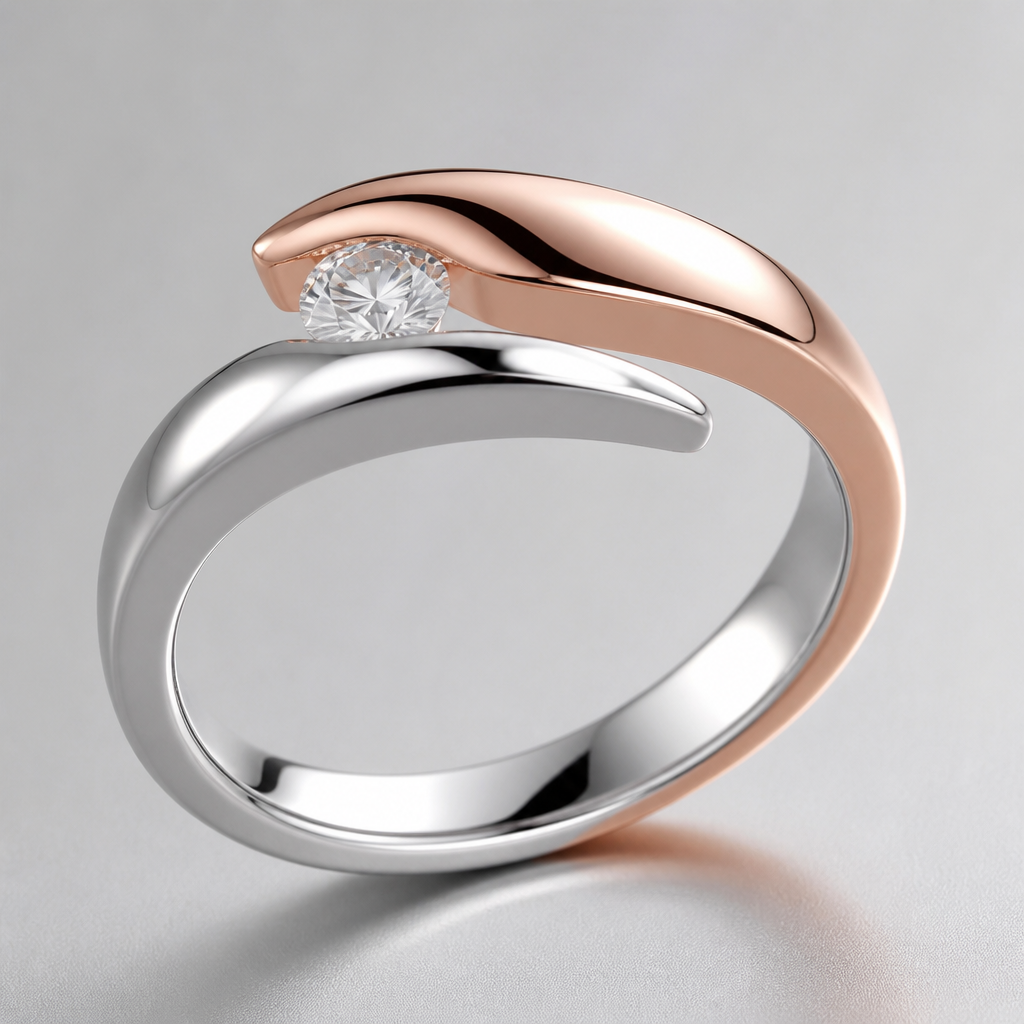 A women's ring
photorealistic jewelry design, A women's ring, modern style, just the design no text