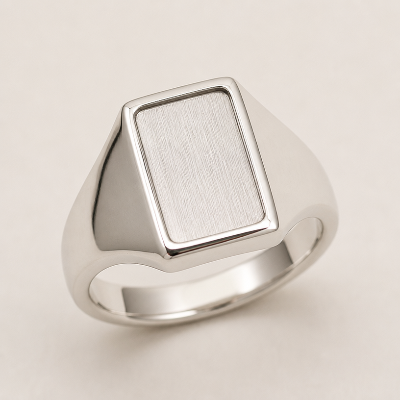 A women's ring. make a signet ring out of tiger eye stone and the place thats usually for the stone put a silver inlet
using the attached image as a visual reference, create A women's ring. make a signet ring out of tiger eye stone and the place thats usually for the stone put a silver inlet. photorealistic, just the design no text