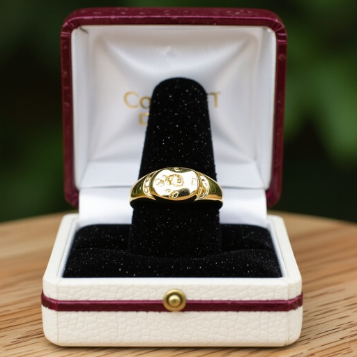 14k yellow good men's nugget ring size 10