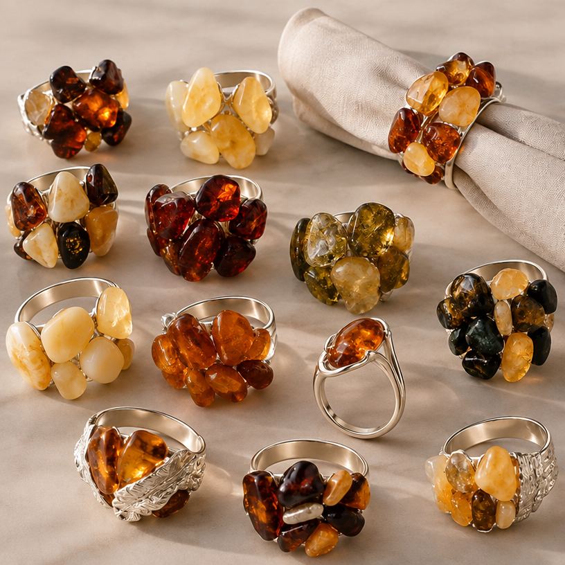 Sidabriniai ir po viena gabala ant stovincio ziedo
edit the attached jewelry design with these instructions: Sidabriniai ir po viena gabala ant stovincio ziedo. keep it photorealistic, just the design no text