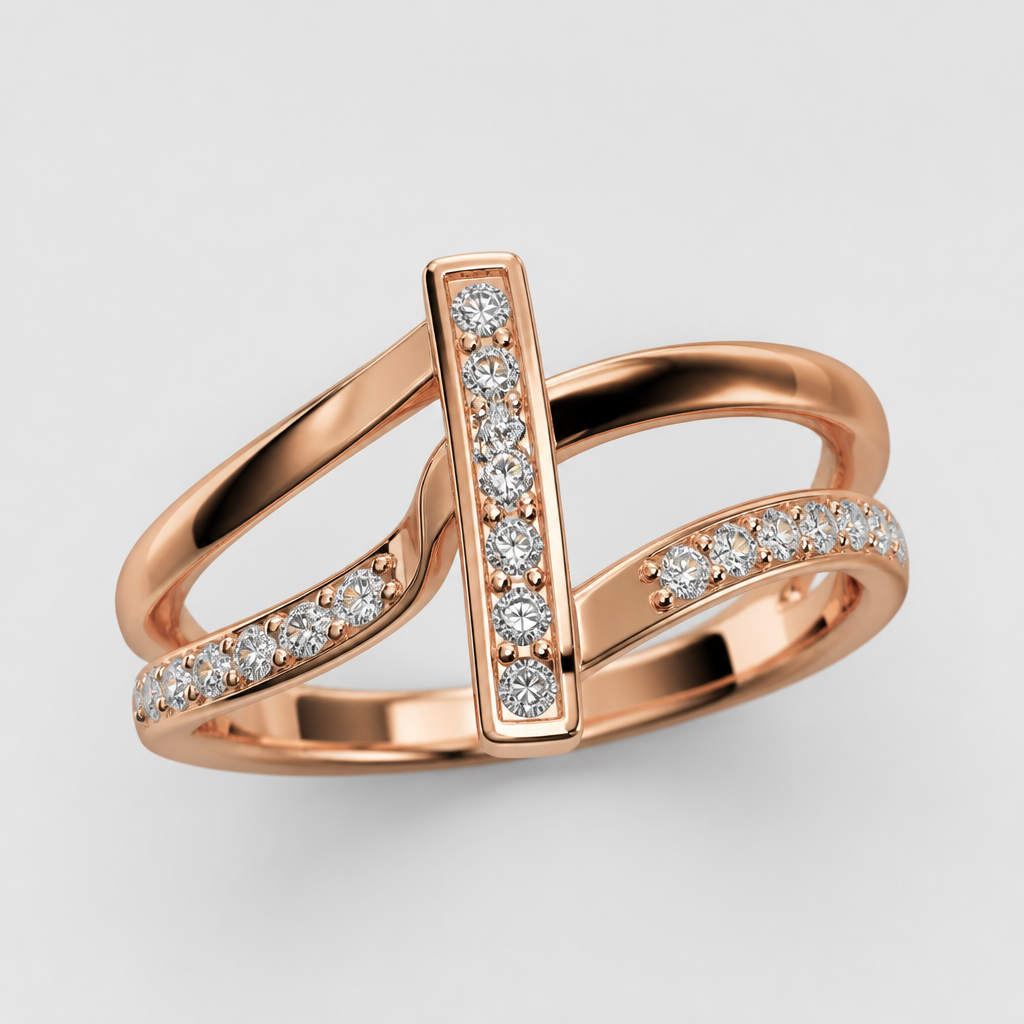 A women's ring
photorealistic jewelry design, A women's ring, modern style, just the design no text