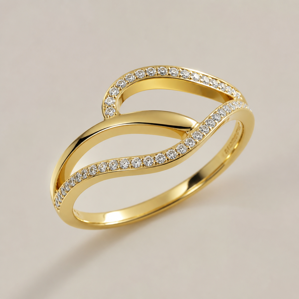 A women's ring
photorealistic jewelry design, A women's ring, modern style, just the design no text