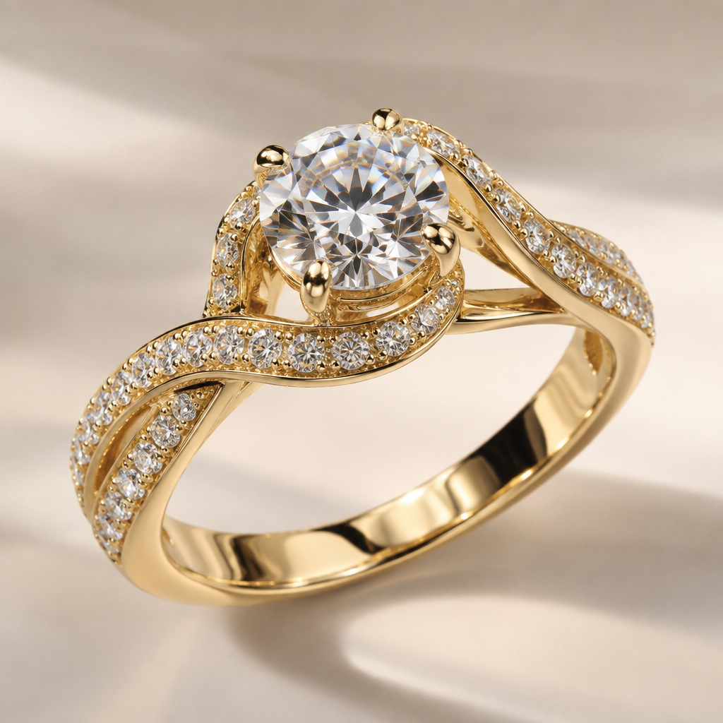 A women's ring
photorealistic jewelry design, A women's ring, modern style, just the design no text