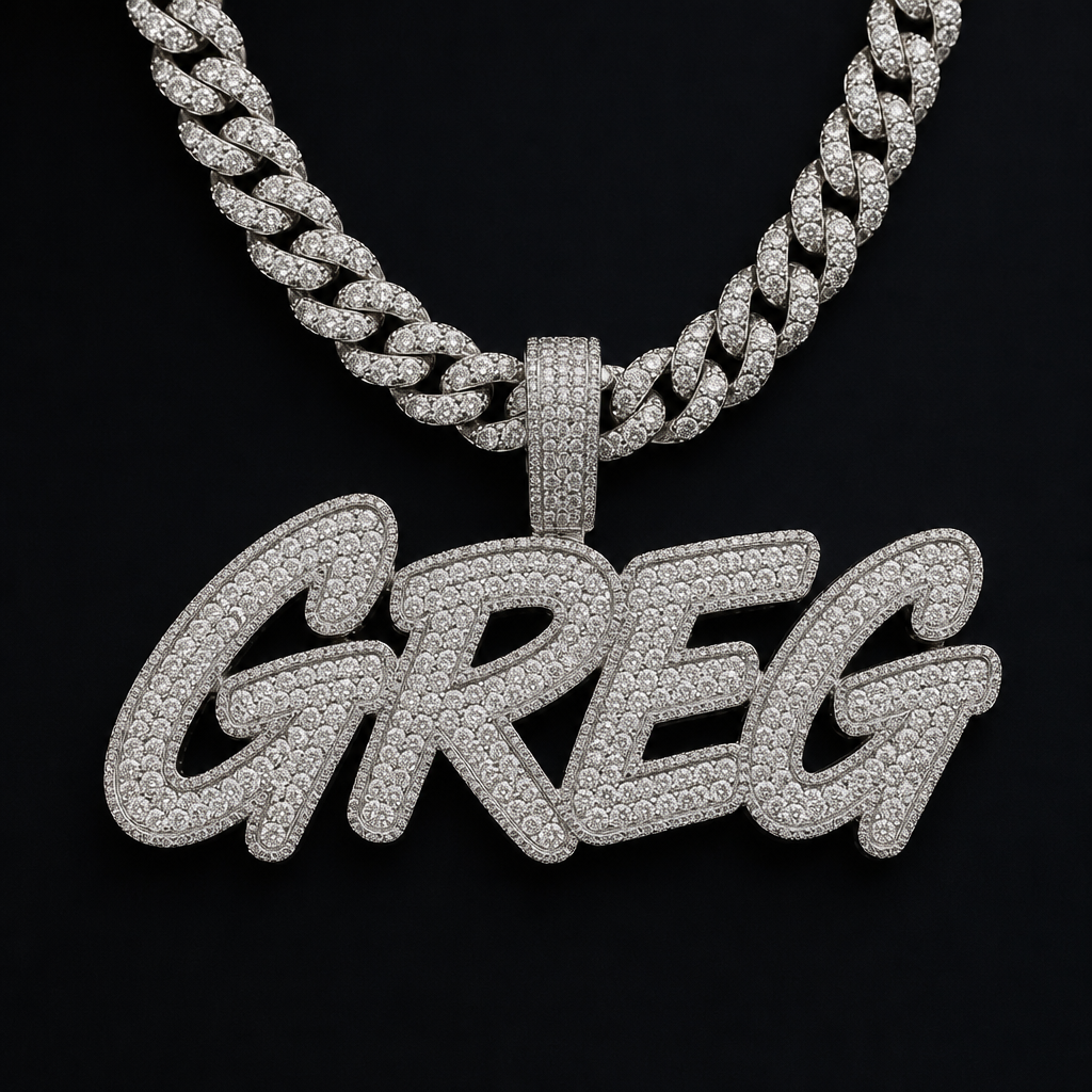 diamond chain that say Greg
