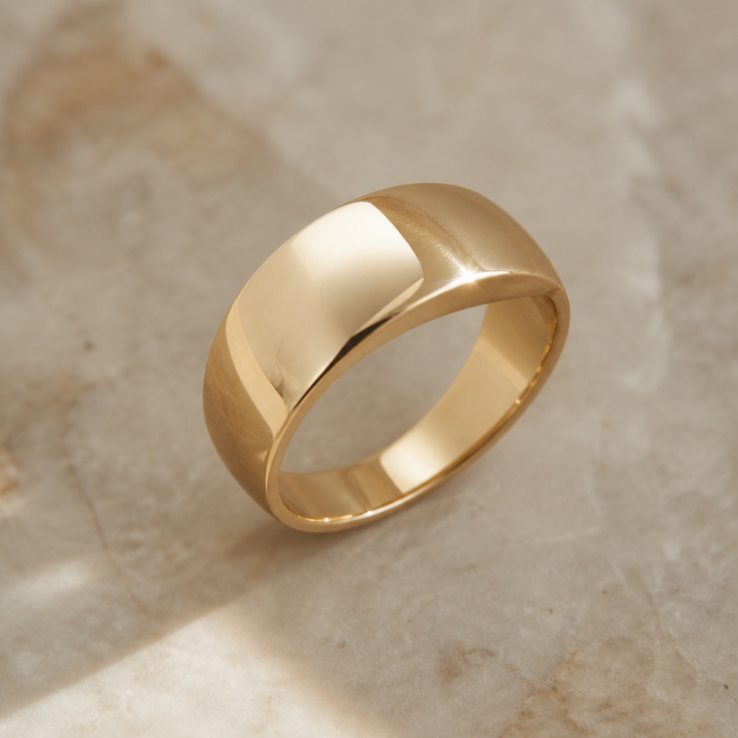 A luxury women's ring made of gold, minimalist, simple and delicate, clean lines
using the attached image as a visual reference, create A luxury women's ring made of gold, minimalist, simple and delicate, clean lines. photorealistic, just the design no text