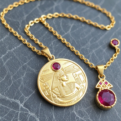 Zotot long earrings with a pendant symbolic image of the Egyptian god Ra symbol of the sun long chains