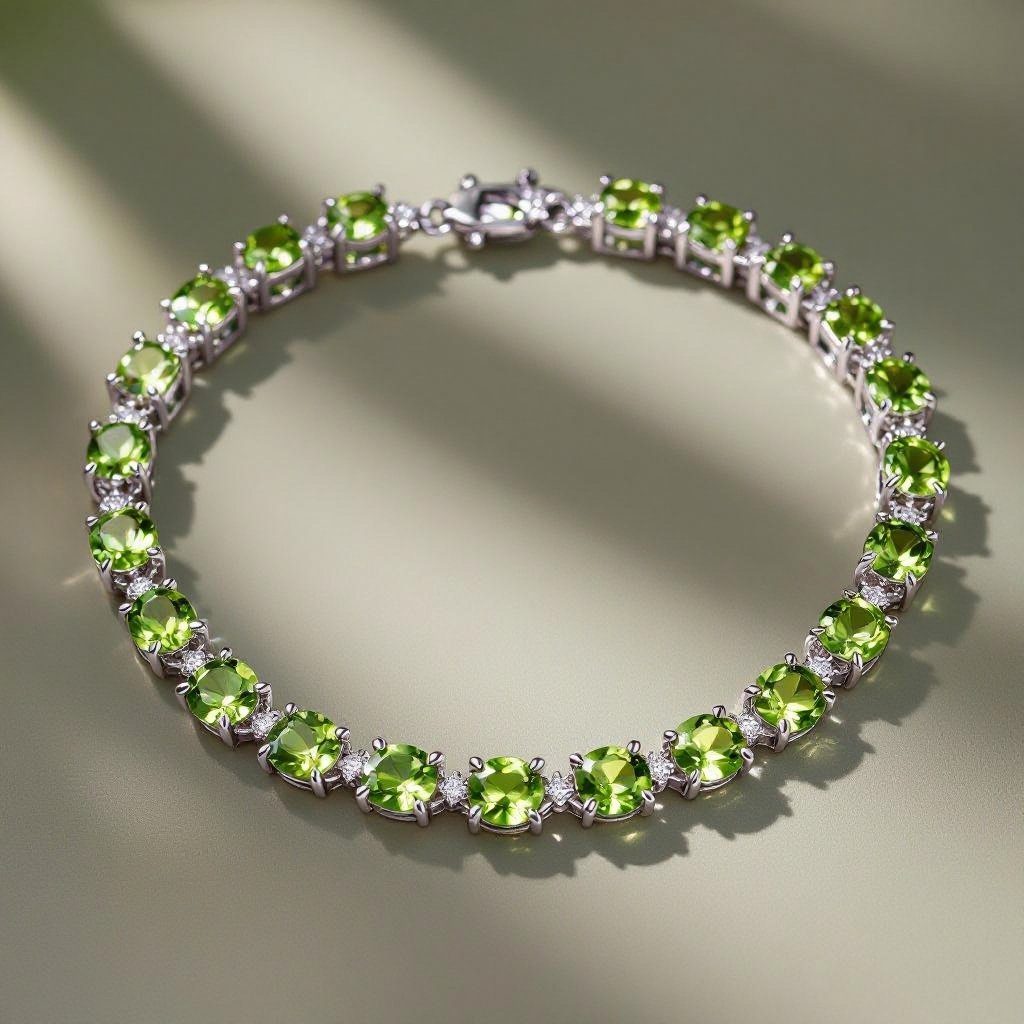 Modern peridot jewelry design
