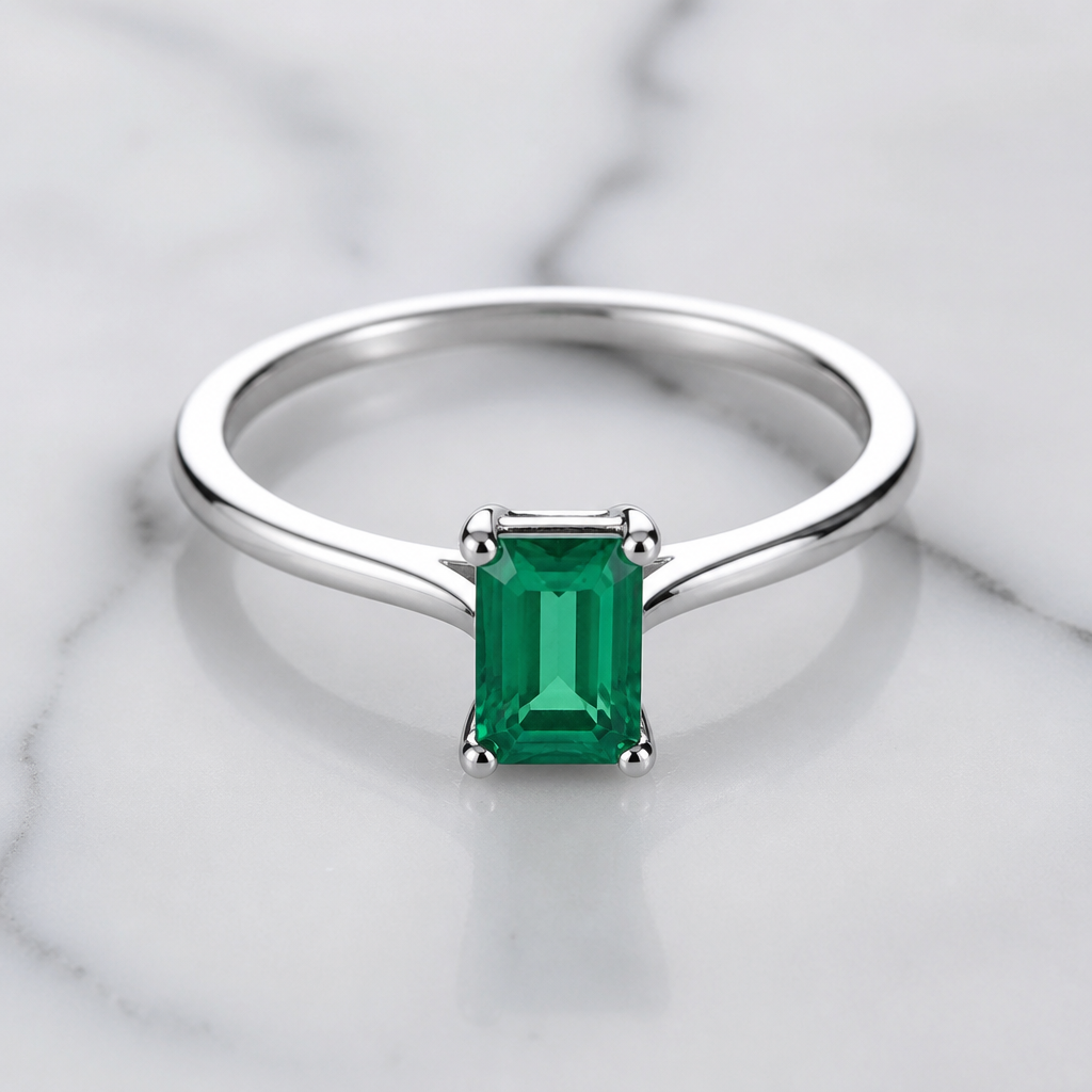 A women's ring made of silver with emerald stones, minimalist, simple and delicate, clean lines. I have a rectangular emerald
photorealistic jewelry design, A women's ring made of silver with emerald stones, minimalist, simple and delicate, clean lines. I have a rectangular emerald, modern style, just the design no text