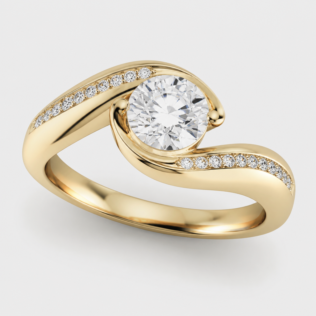 A women's ring
photorealistic jewelry design, A women's ring, modern style, just the design no text