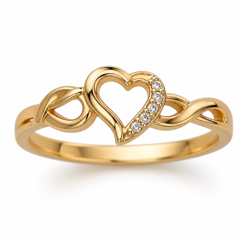 A romantic women's ring. gold
using the attached image as a visual reference, create A romantic women's ring. gold. photorealistic, just the design no text