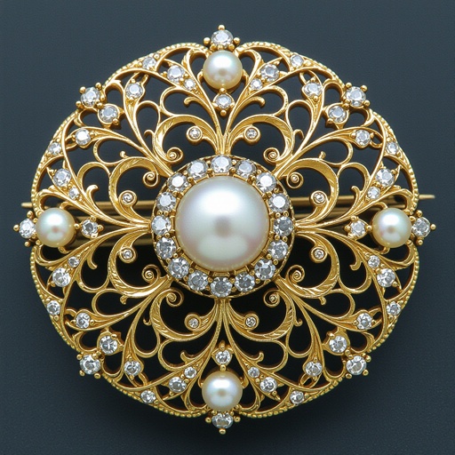Pearl with dimond