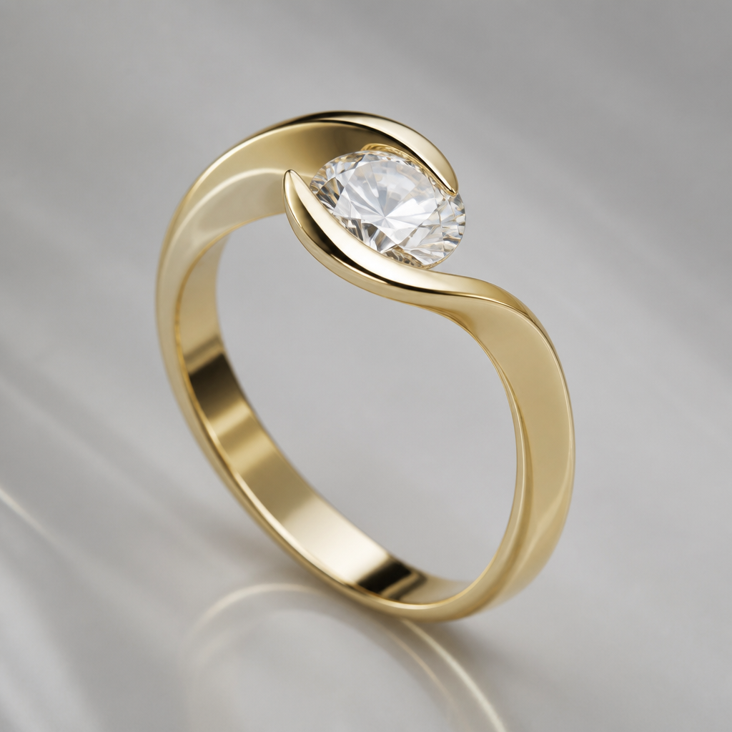 A women's ring
photorealistic jewelry design, A women's ring, modern style, just the design no text
