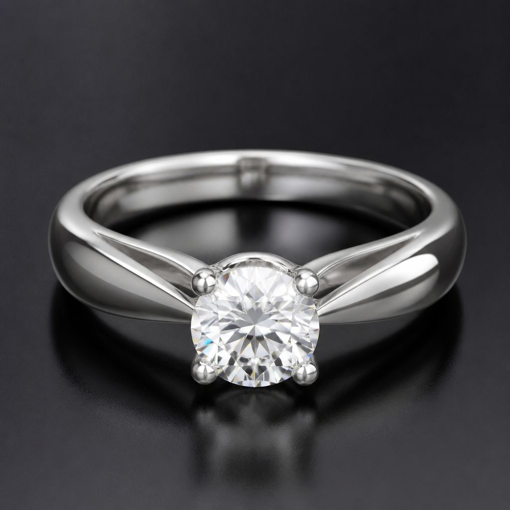 Diamond wedding ring surrounded by platinum shank
photorealistic jewelry design, Diamond wedding ring surrounded by platinum shank, luxury style, just the design no text