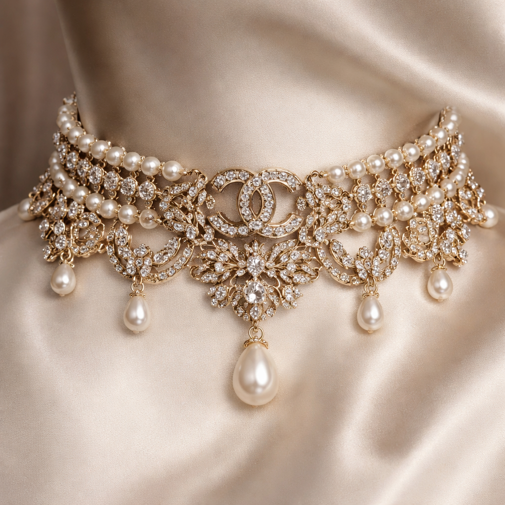Chanel style choker