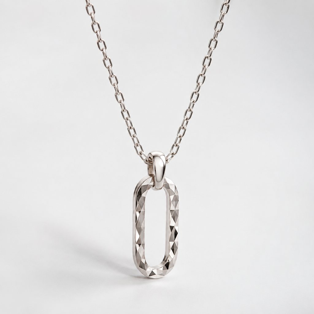 A women's ring, minimalist, simple and delicate, clean lines. silver diamond cut pendant mob one chain
like o block
photorealistic jewelry design, A women's ring, minimalist, simple and delicate, clean lines. silver diamond cut pendant mob one chain
like o block, modern style, just the design no text