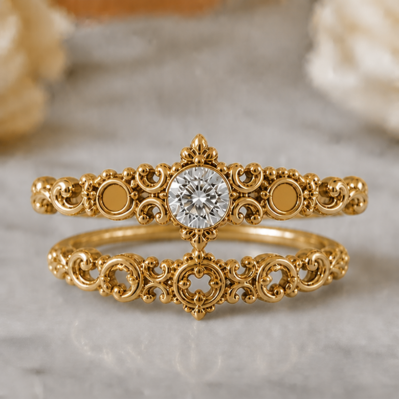 Make the main stone bigger
edit the attached jewelry design with these instructions: Make the main stone bigger. keep it photorealistic, just the design no text