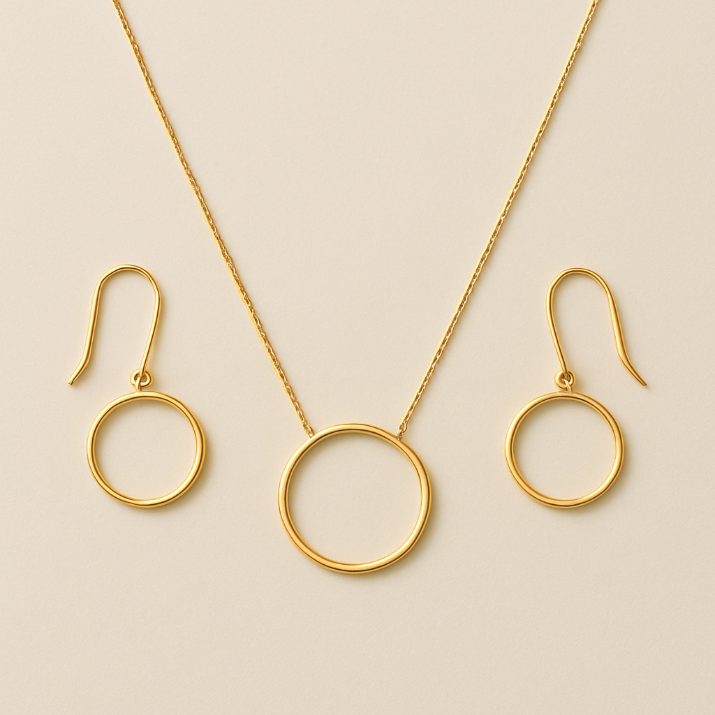 Necklace with earrings 