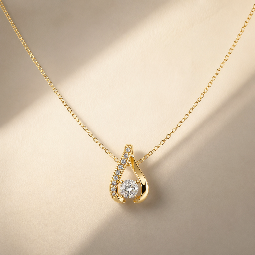 A women's necklace
photorealistic jewelry design, A women's necklace, modern style, just the design no text