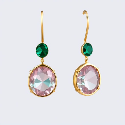 Gemstones: Each earring showcases two faceted gemstones. The top stone is oval-shaped, while the bottom stone is larger and oval-shaped, giving a graduated and balanced look. 	•	Metal: The stones are bezel-set in gold vermeil or silver. 	•	Style: The earrings use a hook-wire (fishhook) ear fitting, which offers a classic, secure, and comfortable wear. 	•	Design Aesthetic: The style is refined and feminine, blending simplicity with a touch of bold color, suitable for both formal occasions and elegant daywear.