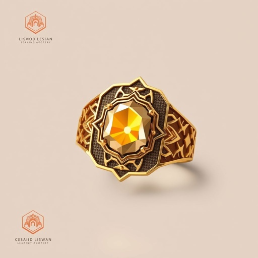 Signet ring inspired by Al Diyriah Saudi Arabia architecture