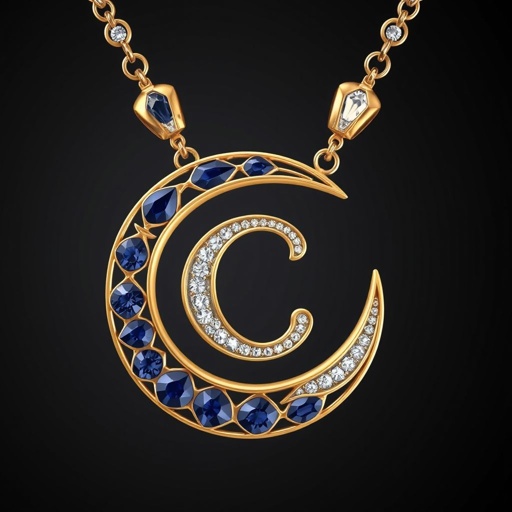 Moon with letter C
