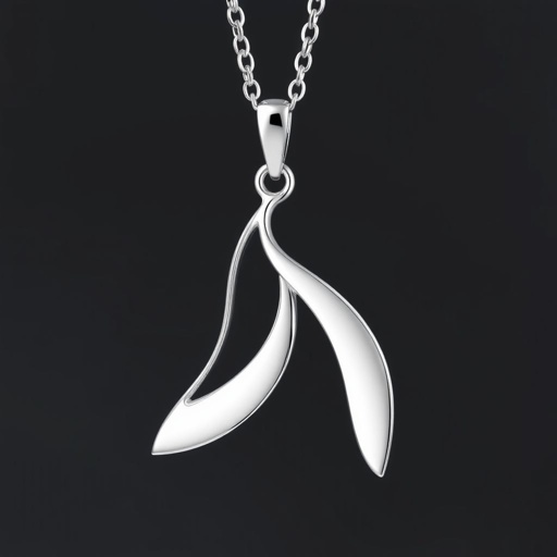 Silver pendant in the shape of figure skates then remove boots and leave only blades and color one blade only of turquoise
