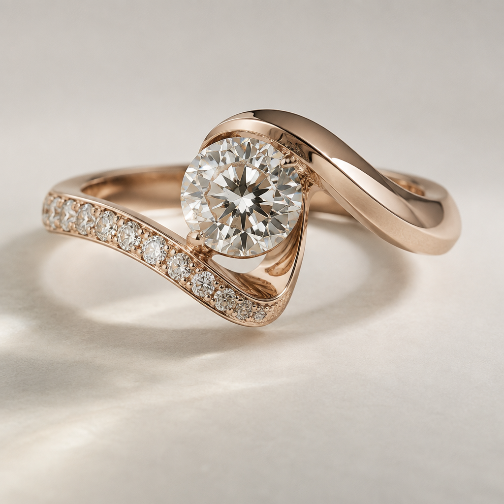 A women's ring
photorealistic jewelry design, A women's ring, modern style, just the design no text