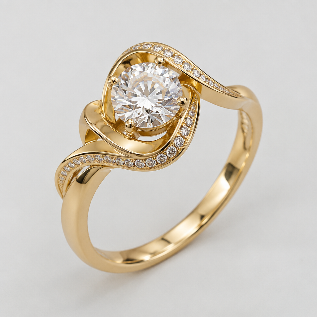 A women's ring
photorealistic jewelry design, A women's ring, modern style, just the design no text