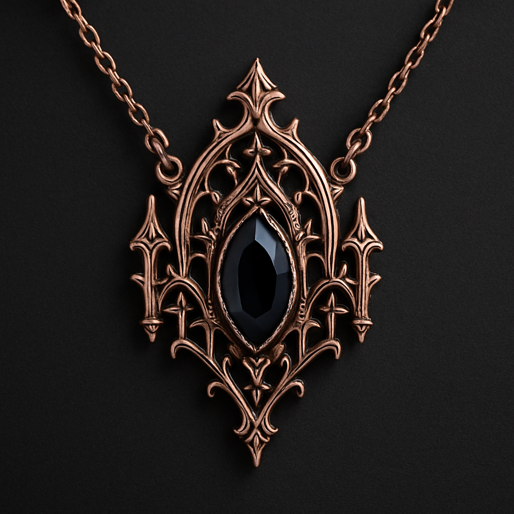 Beautiful rose gold necklace