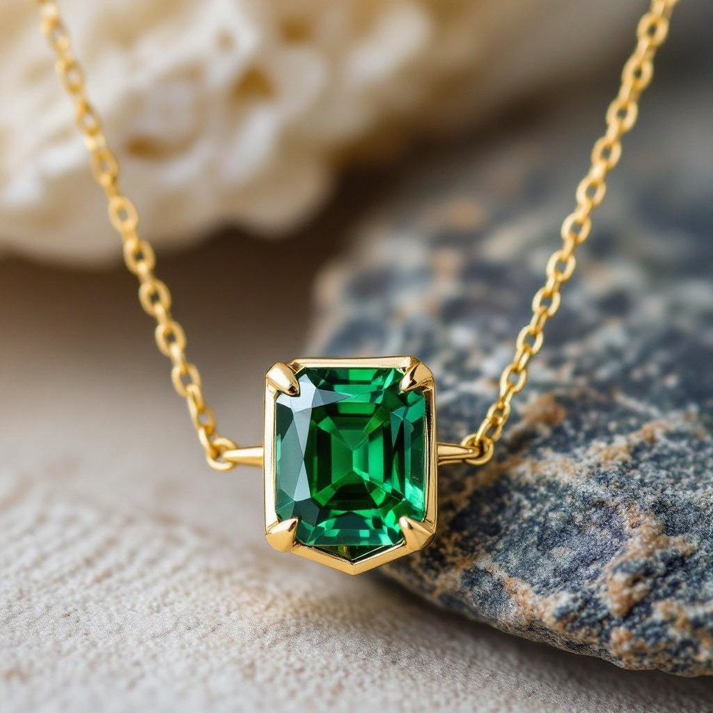 Green sapphire