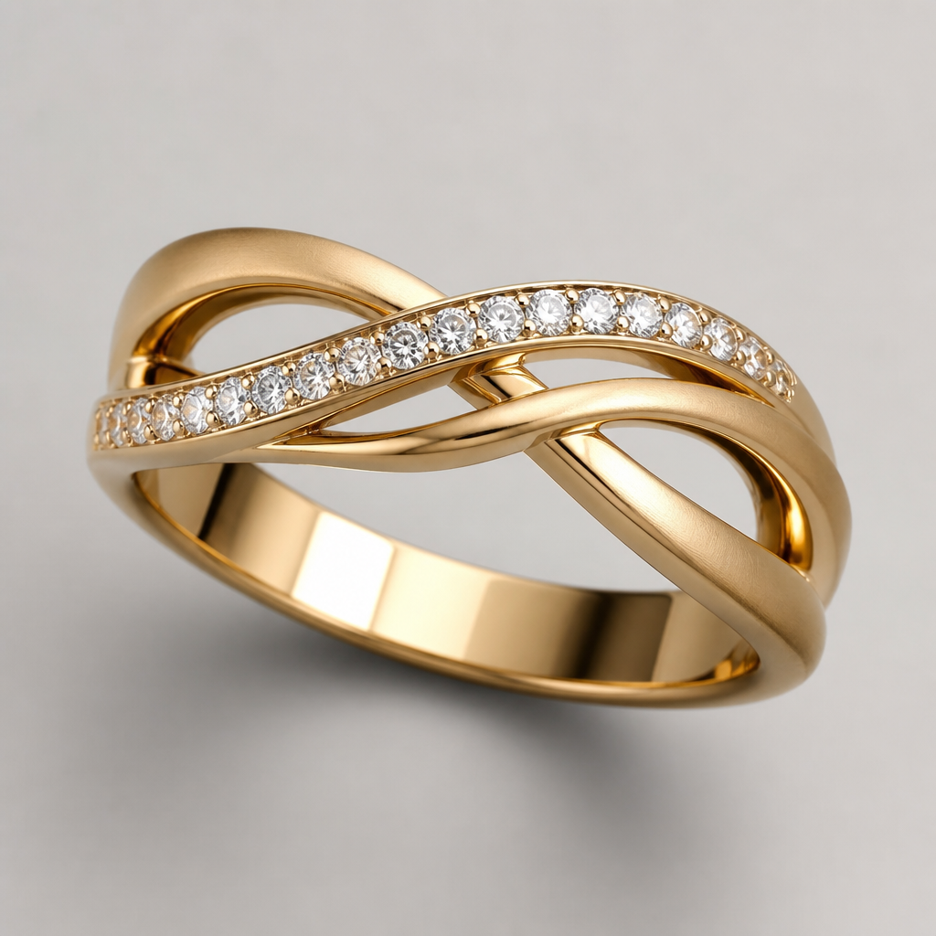 A women's ring
photorealistic jewelry design, A women's ring, modern style, just the design no text
