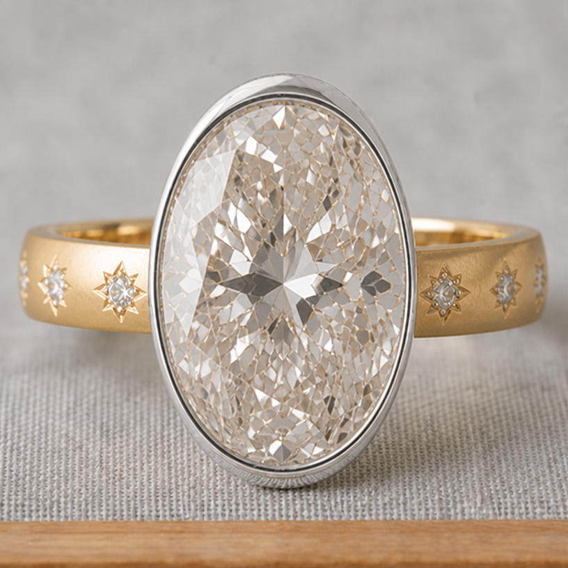 wider stone
edit the attached jewelry design with these instructions: wider stone. keep it photorealistic, just the design no text