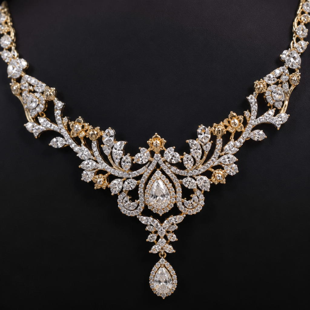 A women's necklace, highly ornate, intricate and elaborate, richly detailed
photorealistic jewelry design, A women's necklace, highly ornate, intricate and elaborate, richly detailed, modern style, just the design no text