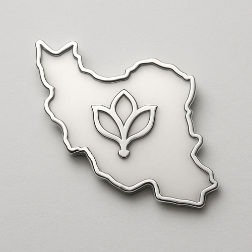 I want to make a brooch as shape of Iran map with the symbol of Isfahan in it
