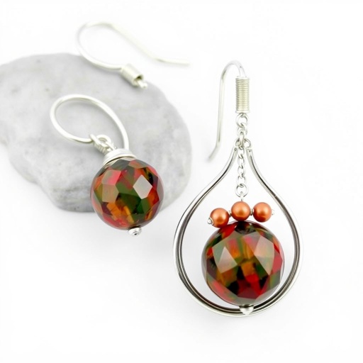 Create earrings with Jesper gemstone, minimal silver around gem’s border