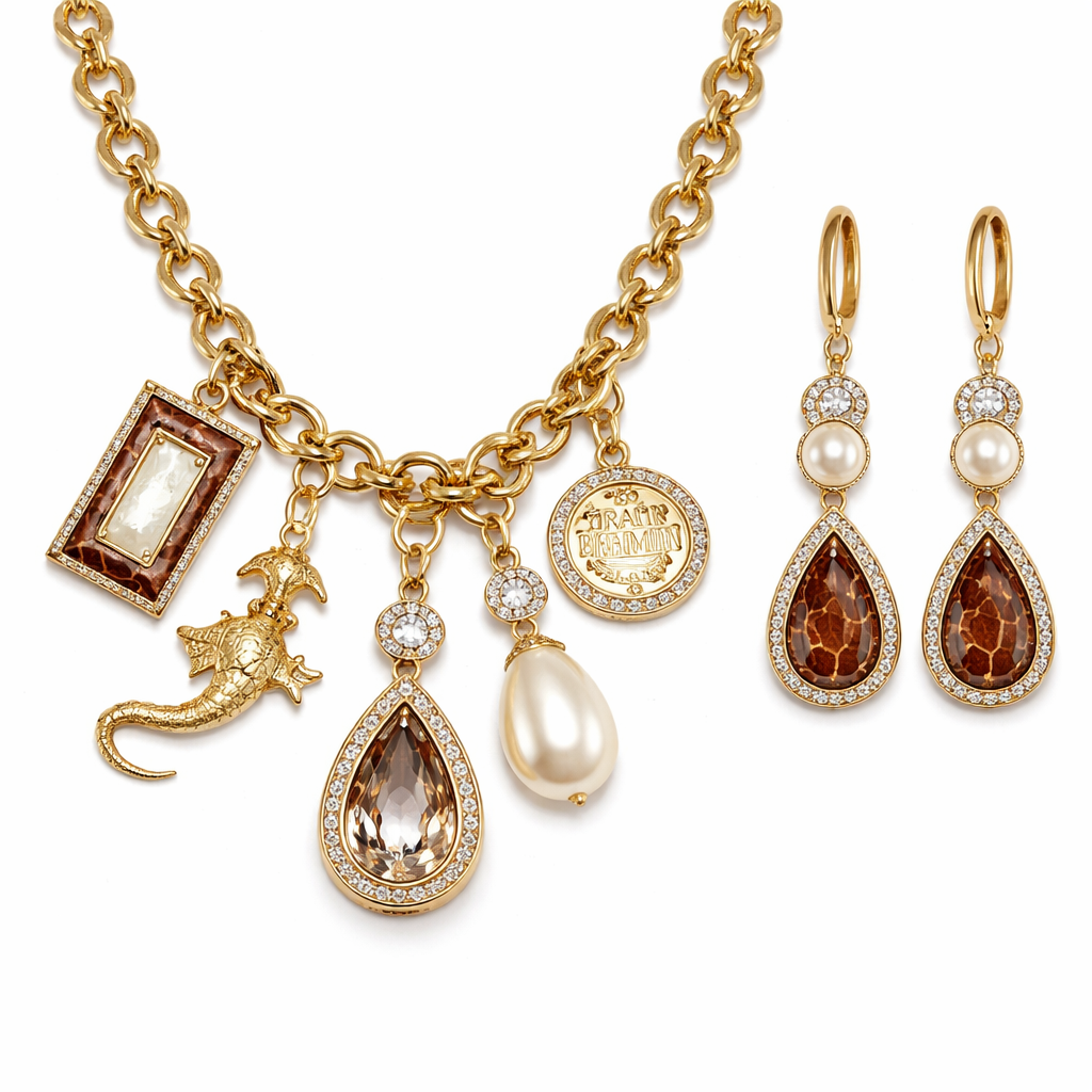 Create jewelry for Brahmin bags - matching pendants with charms and earrings