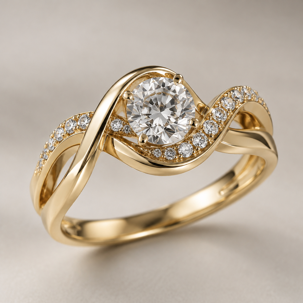 A women's ring
photorealistic jewelry design, A women's ring, modern style, just the design no text