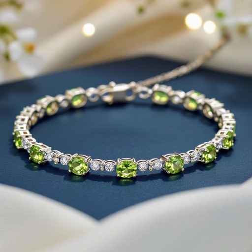 Modern peridot jewelry design