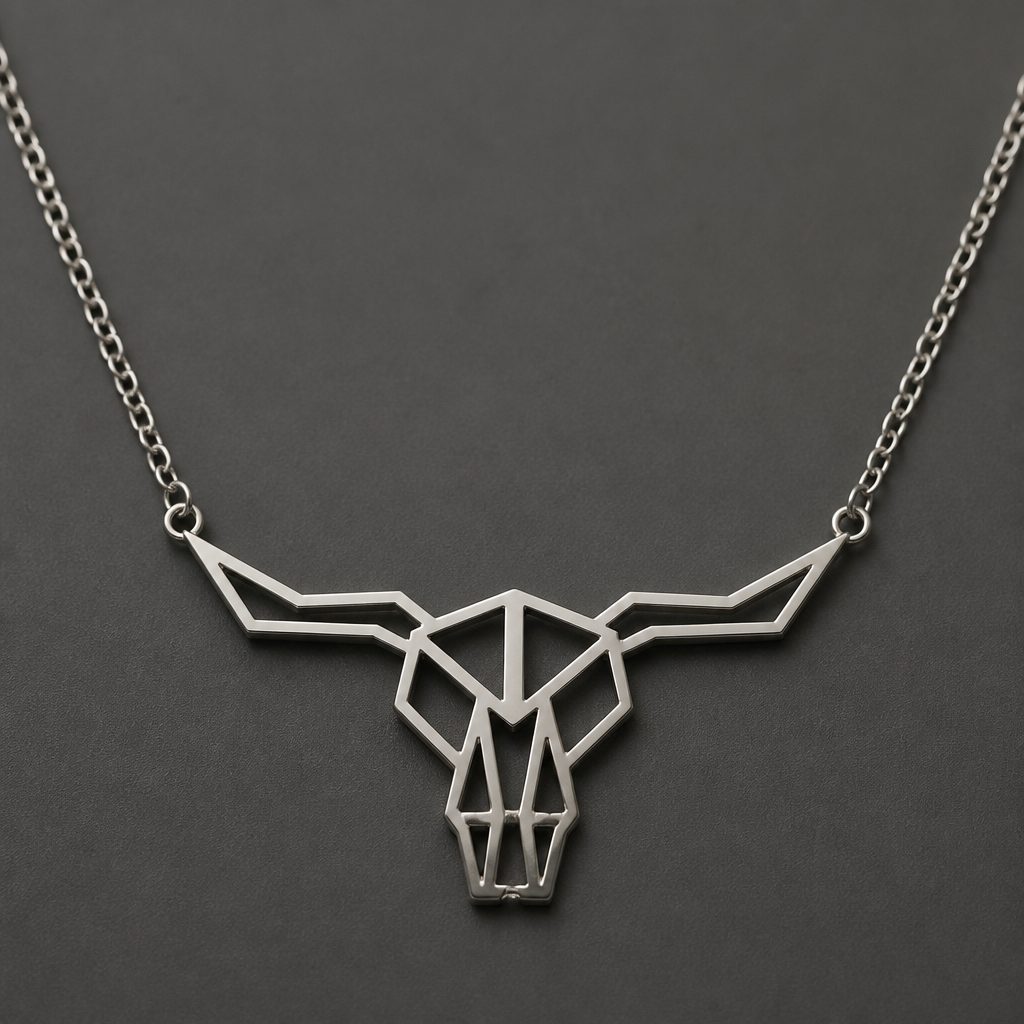 Create me a necklace that says urban cowboy
photorealistic jewelry design, Create me a necklace that says urban cowboy , geometric style, just the design no text