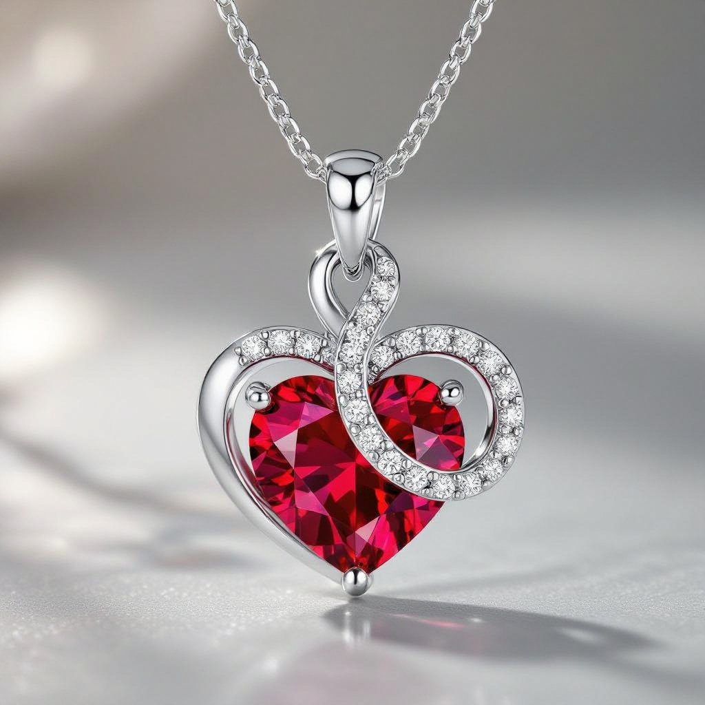 Red heart dimond 